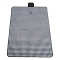 Patura pentru picnic Black Plaid, Heinner, 145x200 cm, poliester, negru/alb