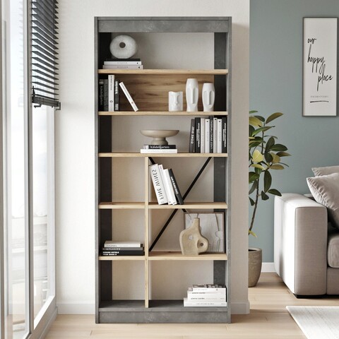 Corp biblioteca, yardley, lv19-kr, pal, stejar / argintiu