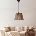 Lustra, FullHouse, 390FLH2186, Lemn, Maro antichizat