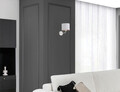 Aplica de perete ELTAP, Vespillo, 26x18x24 cm, 1xE27, 15W, otel/PVC, alb/auriu