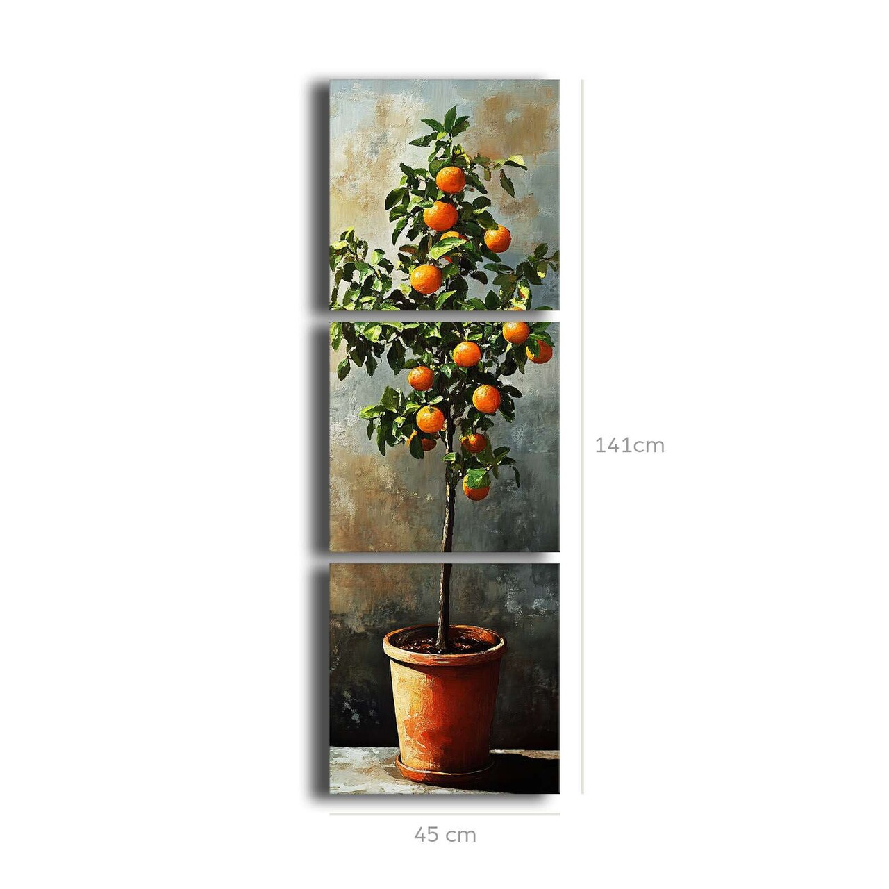 Set 3 tablouri decorative, 3P4545BSRC-007, Cadru: 100% PIN (Grosime: 2,8 mm), Multicolor - view 4