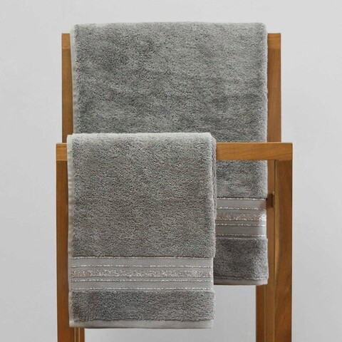 Prosop de baie Duke, Homla, 70x130 cm, bumbac, gri