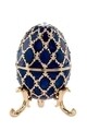 Cutie decorativa Egg,  Hermann Bauer, 6x10 cm, albastru