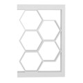 Corp biblioteca, Retricy, Artemis, 90x24.6x140 cm, PAL, Alb