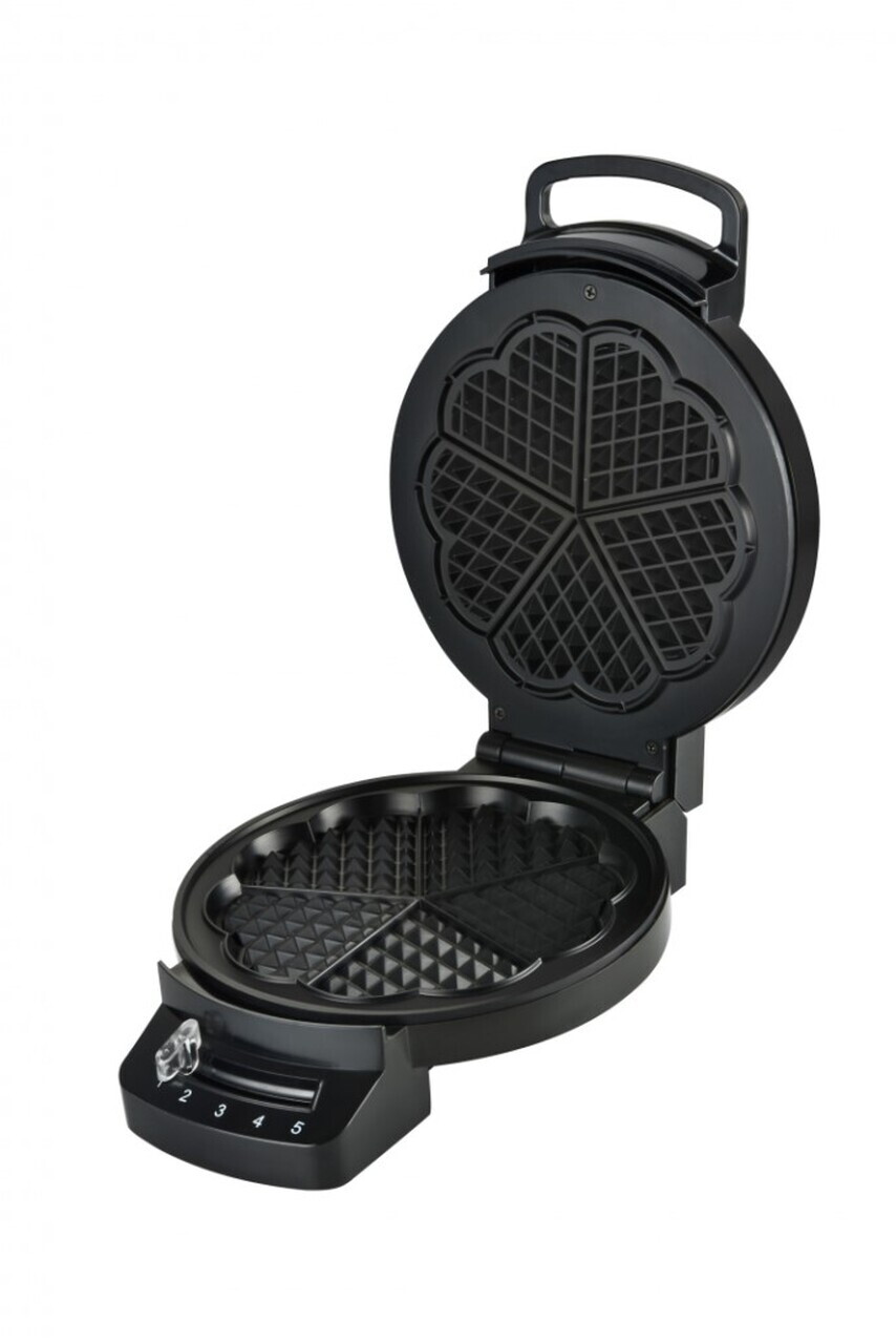 Aparat pentru gofre Heinner, 1200W, 16.2 cm, negru - view 3