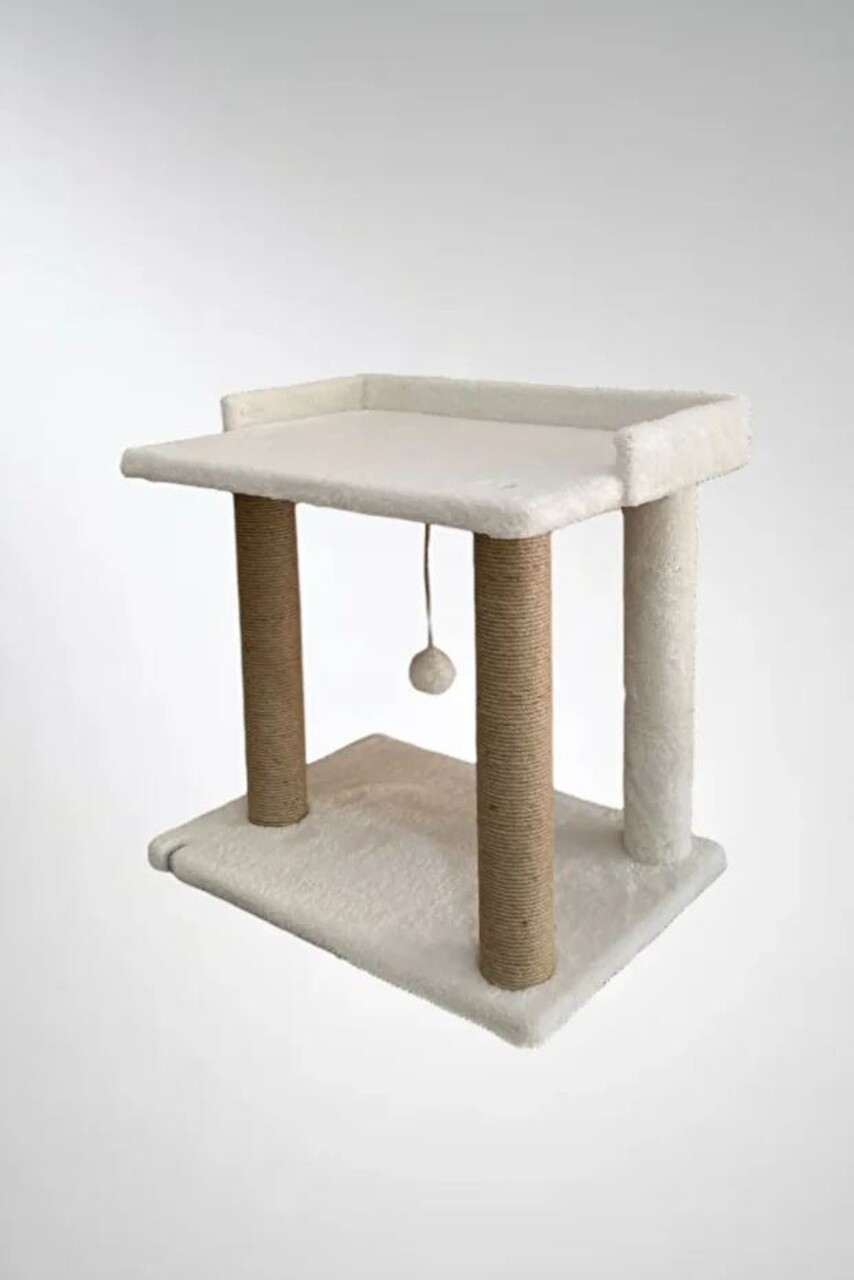 Pat pentru pisici, Paws &amp; Whiskers, Liza, Tesatura Welsoft, Alb - view 5