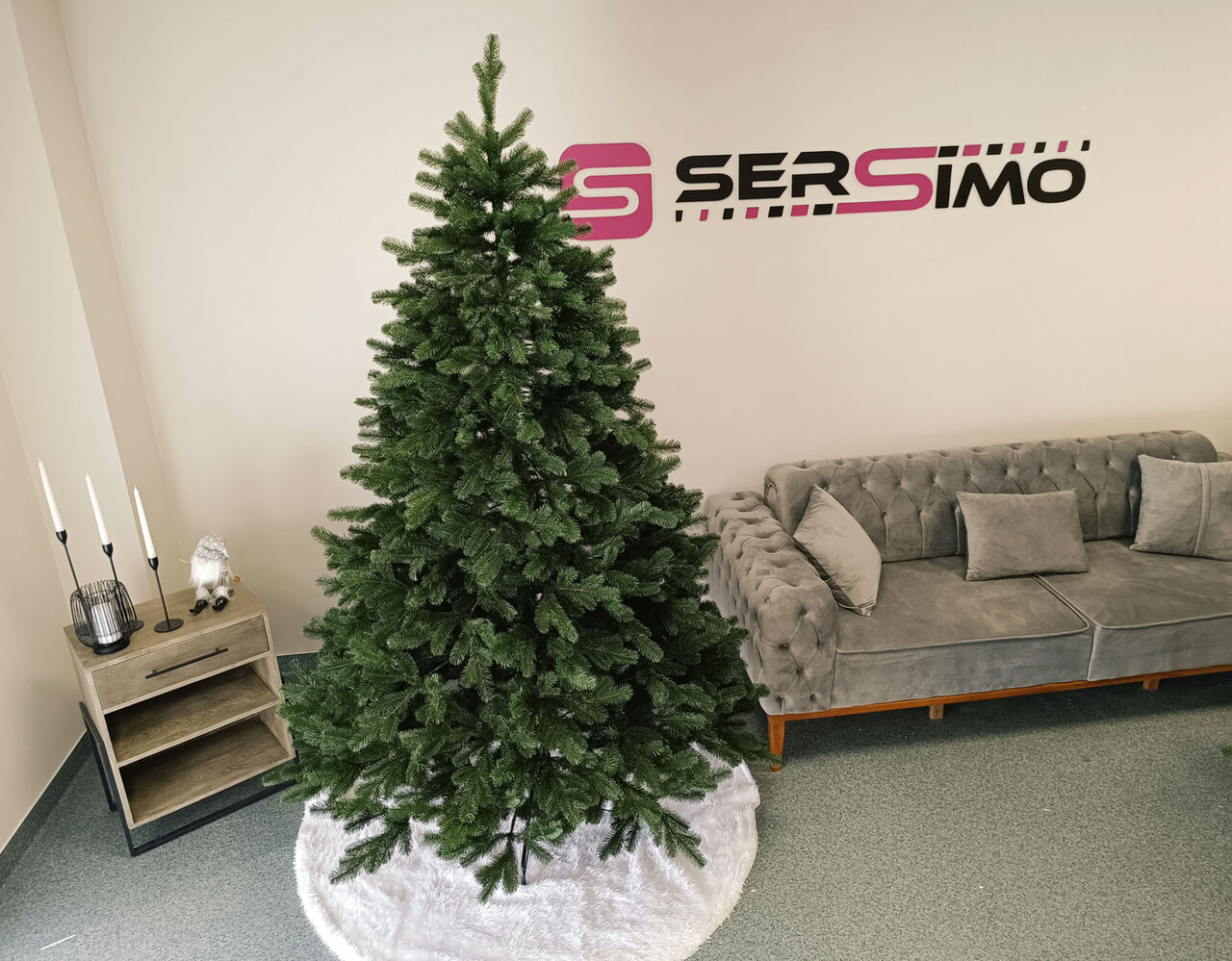 Brad artificial Christmas Deluxe by Sersimo, Kovalivska verde, 3D, 230cm — imaginea 11