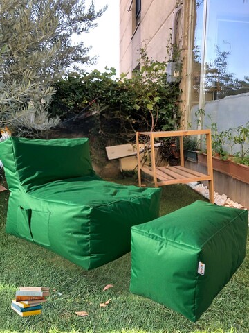 Set fotolii tip puf (2 piese), Pufito, 535PFT1219, Poliester, Verde