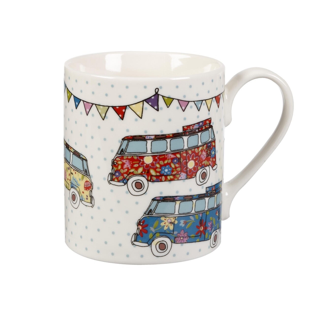 Set 4 Cani In Cutie Cadou, Caravan Festival, Churchill, Portelan Fine China, 250 Ml