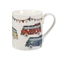 Set 4 cani in cutie cadou, Caravan Festival, Churchill, portelan Fine China, 250 ml