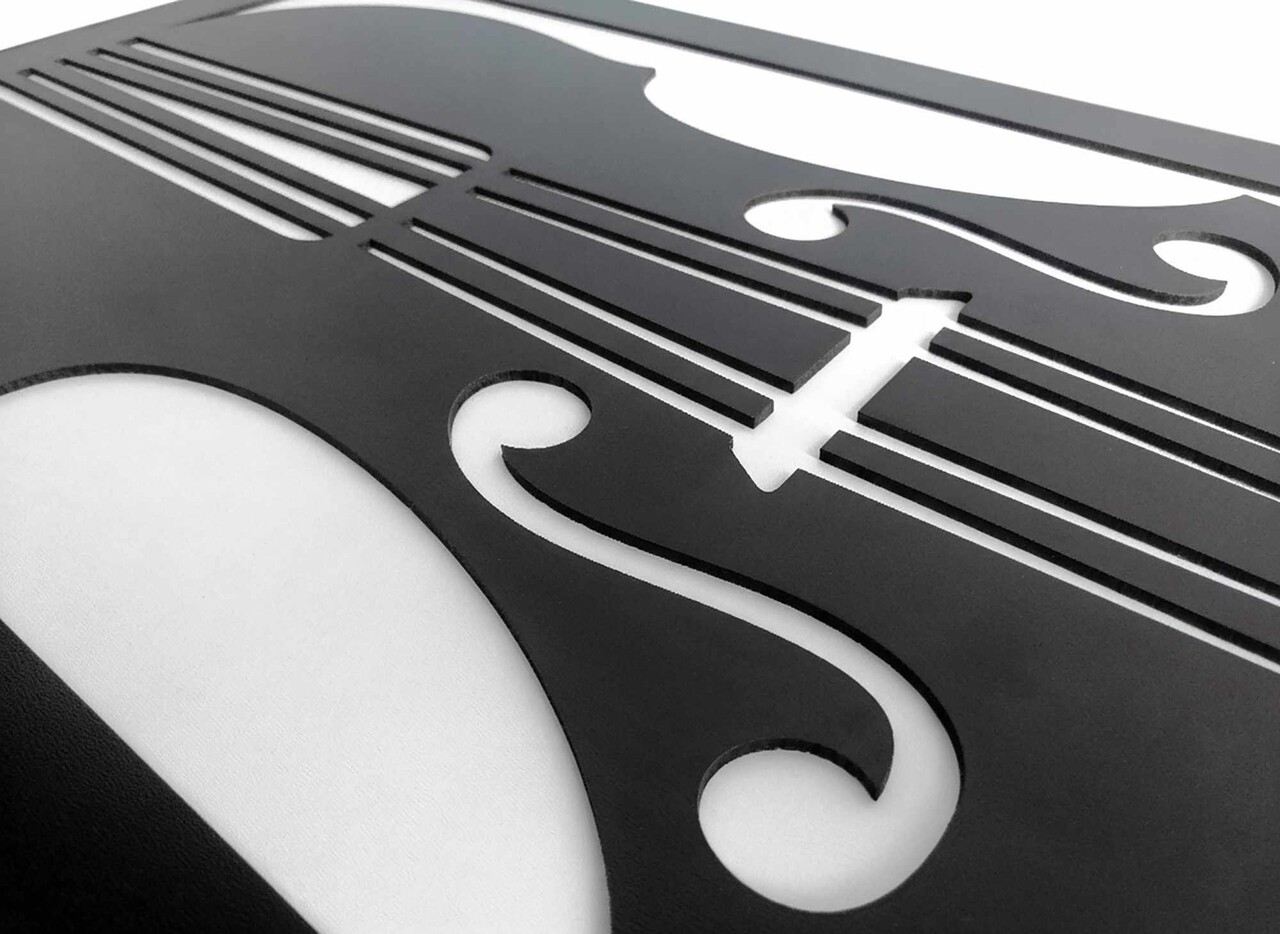Tablou decorativ, Violin, Dimensiuni: 47,5 x 68 cm, Alb/Negru - view 5