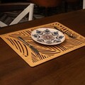 Set suporturi pentru farfurie, Payna, 790PYN1129, Lemn , Produs lucrat manual, Miere