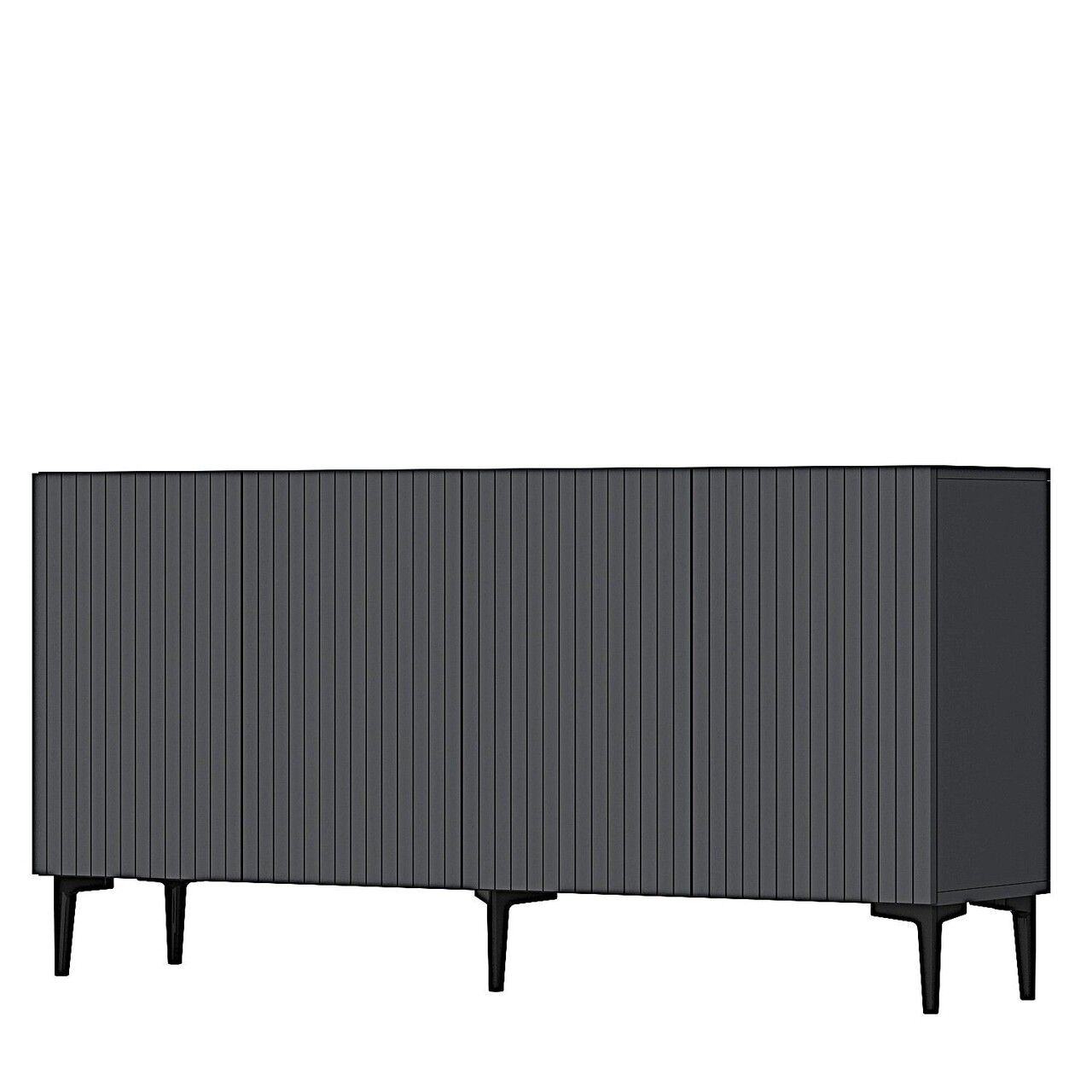 Consola, Hanah Home, Zeynep 150, 150x75x32 cm, PAL , Antracit - view 6