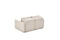 Canapea extensibilă cu 2 locuri, Balcab Home, 825BLC5413, Cadru: 100% LEMN DE BRAD, Crem