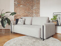 Canapea extensibila 3 locuri, ELTAP, SO-ARC-BL-03JAR, Arcadova, 244x97x97 cm, lemn/poliester, gri/negru