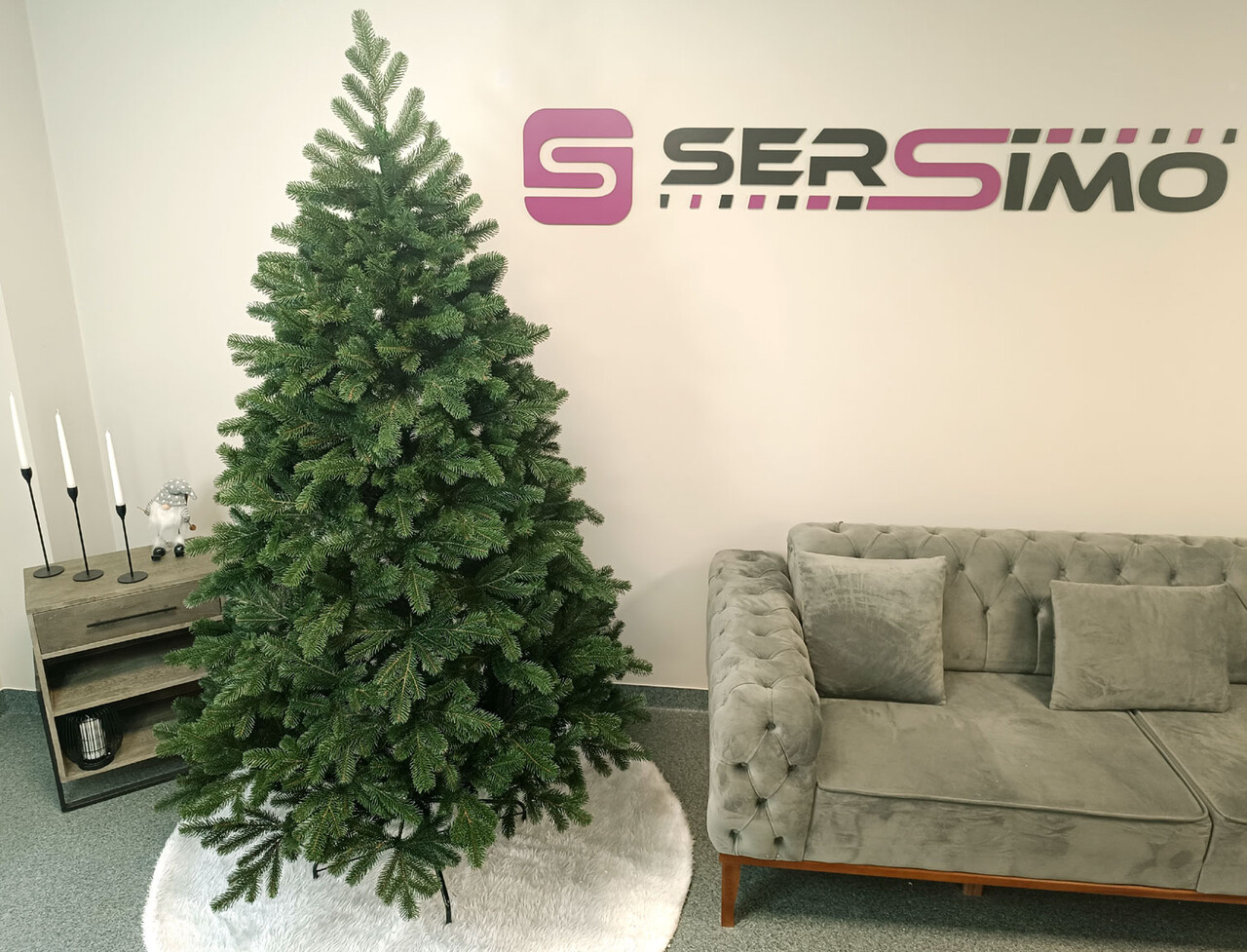 Brad artificial Christmas Deluxe by Sersimo, Kovalivska verde, 3D, 210cm — imaginea 11