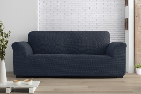 Husa elastica canapea, Belmarti, Milos, 3 locuri, bleumarin Huse canapele