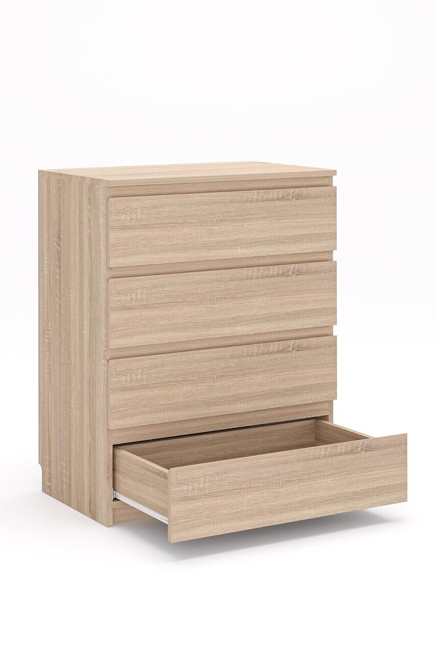 Dulap, Hanah Home, Derinkuyu 4, 80x100x48 cm, PAL, Stejar Sonomo — imaginea 4