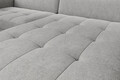 Coltar extensibil dreapta 3 locuri ELTAP, RT-03RAQ, Gomsi, 228x165x100 cm, lemn/poliester, gri deschis