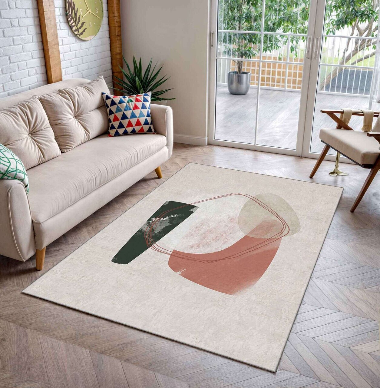 Covor, Shml3, 80x140 cm, Poliester, Multicolor