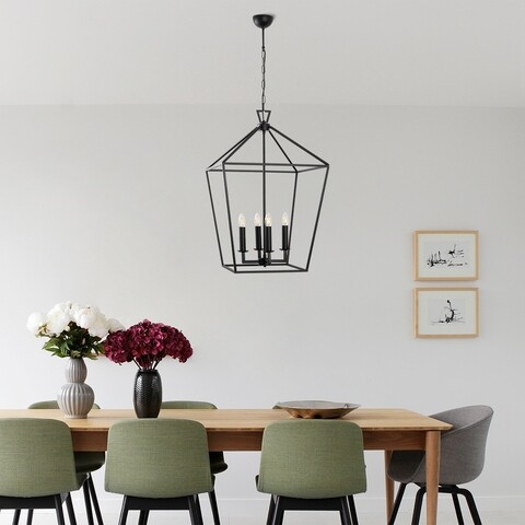 Lustra, Till – 13251, Fulgor, 50 x 71 x 123 cm, 4 x E14, 40W, negru 123