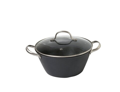 Oala cu capac, Cralys, 24 cm Ø, 3.5 L, fonta/inox