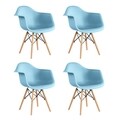 Set 4 scaune pentru living Cosy, Heinner, albastru