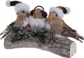 Decoratiune de Craciun Birds, 27.5x14x14 cm, lemn/polispuma, multicolor