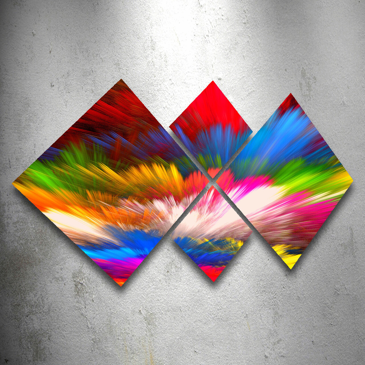 Set 4 tablouri decorative, 4MDF123917302, MDF, Imprimat UV, Multicolor - 1 | YEO