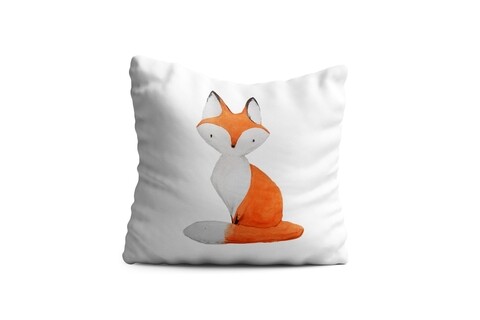 Perna decorativa fox, oyo kids, 43x43 cm, poliester, multicolor