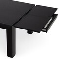 Masa dining extensibila, Chic, L.200/250/300 l.100 H.76, mdf/pal/furnir de mesteacan, wenge