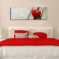 Tablou decorativ cu lumina LED, 3090DACT-39, Canvas, 30 x 90 cm, Multicolor