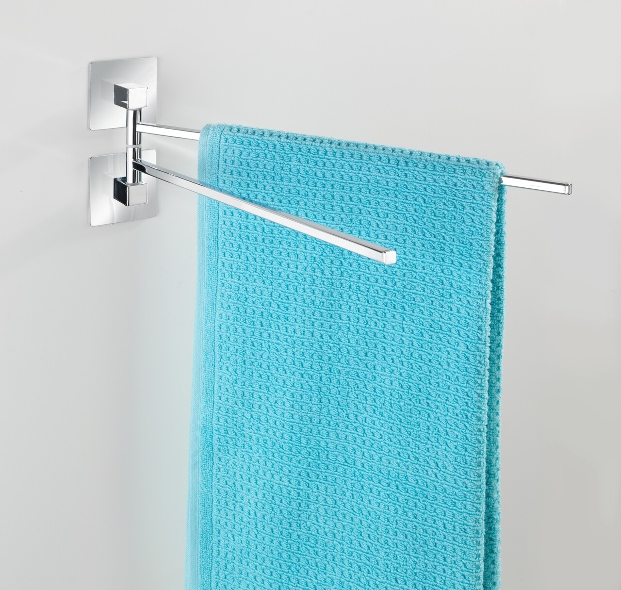 Suport pentru prosoape, Wenko, Turbo-Loc®, 6.5 x 14.5 x 40 cm, inox/plastic - 2 | YEO