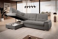 Coltar extensibil stanga 3 locuri ELTAP, LT-04LO, Sado, 272x192x95 cm, lemn/poliester, gri