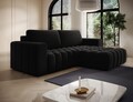 Coltar extensibil dreapta 4 locuri ELTAP, Bon-33, Bonett, 250x175x92 cm, lemn/poliester, negru
