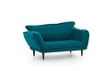 Canapea extensibila Vino Daybed, Futon, 3 locuri, 200x70 cm, metal, petrol verde