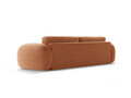 Canapea extensibila 3 locuri, Tonale, Cosmopolitan Design, 262x105x88 cm, tesatura chenille, caramiziu