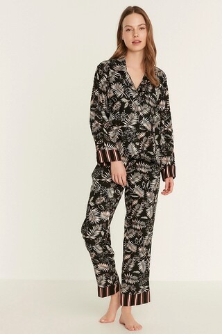 Set pijamale dama, 637bnc1269 - xl, benicia, viscoza, negru / alb / roșu