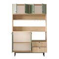 Dulap multifunctional, Locelso, RE5-SY, Stejar / Verde