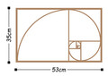 Decoratiune de perete, Golden Ratıo, Metal, Dimensiune: 53 x 35 cm, Cupru