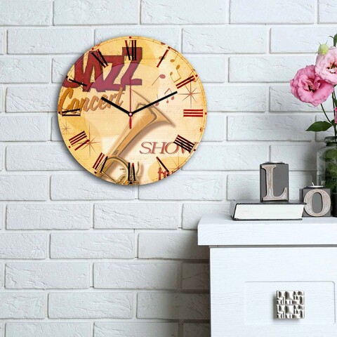 Ceas de perete, 3030ms-067, mdf, ø30 cm, multicolor