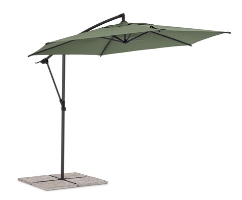 Umbrela pentru gradina / terasa Tropea, Bizzotto, Ø 300 cm, stalp Ø 46-48 mm, otel/poliester, verde oliv 300