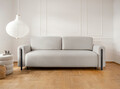 Canapea extensibila 3 locuri, ELTAP, SO-ARC-BL-03JAF, Arcadova, 244x97x97 cm, lemn/poliester, gri/negru