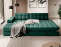 Coltar extensibil stanga 3 locuri ELTAP, LT-35LU, Blezalt, 240x150x82 cm, lemn/poliester, verde inchis