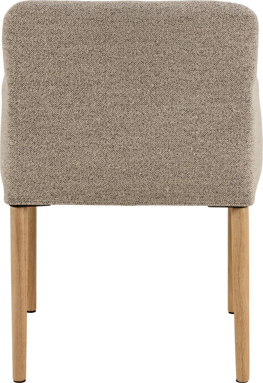 Scaun Zoe, Actona, 56x60x83 cm, tesatura Boucle/lemn de cauciuc, bej - view 11