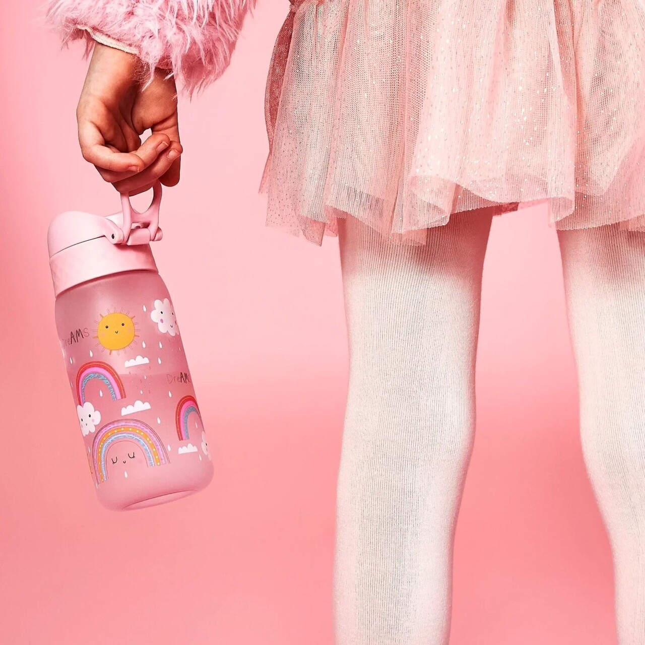 Sticla apa pentru copii, recyclon, 350ml, Rainbows - Ion8 - imagine 7