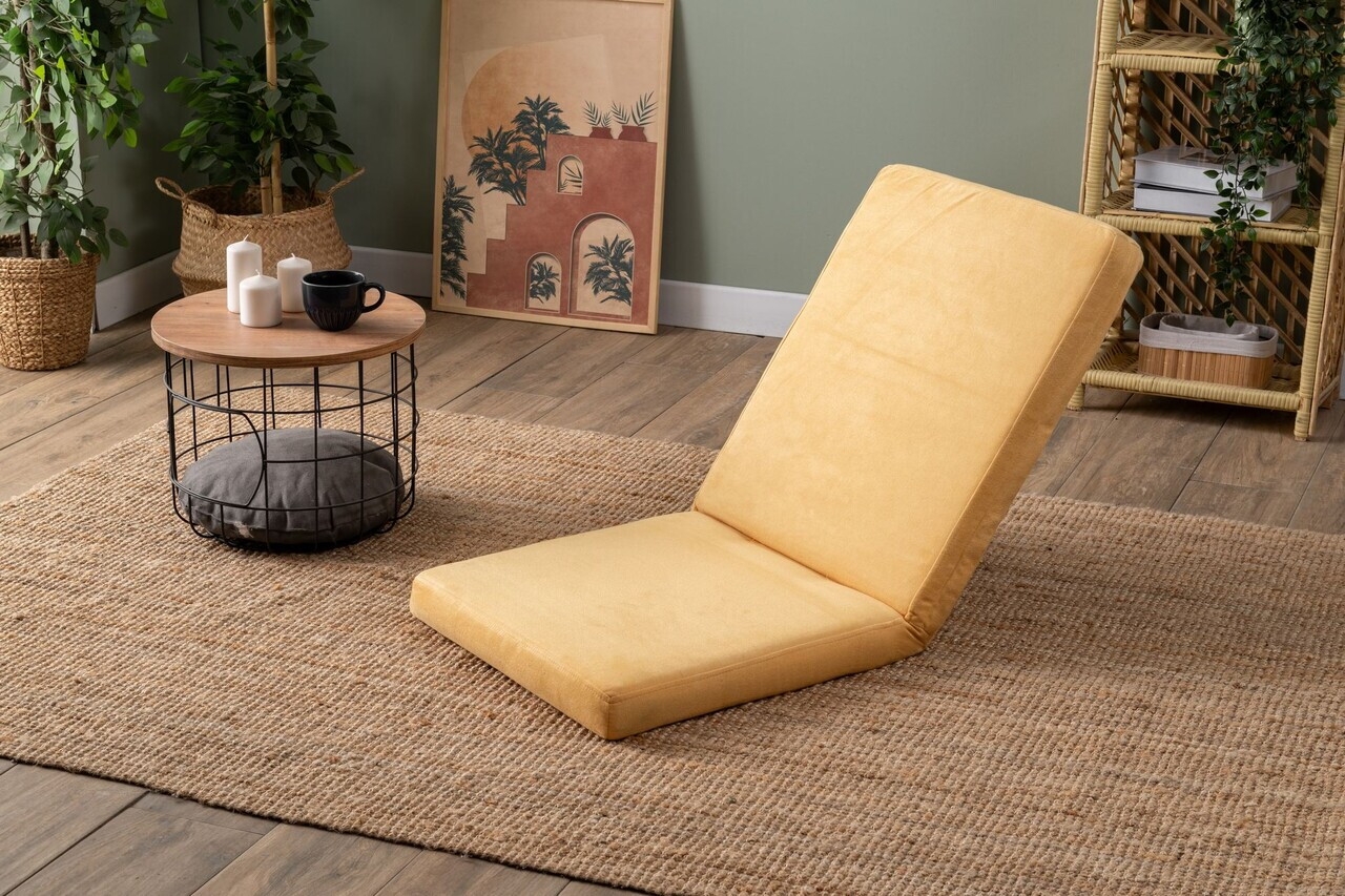 Fotoliu extensibil Atelier del Sofa 859FTN2368 Metal Galben mustar