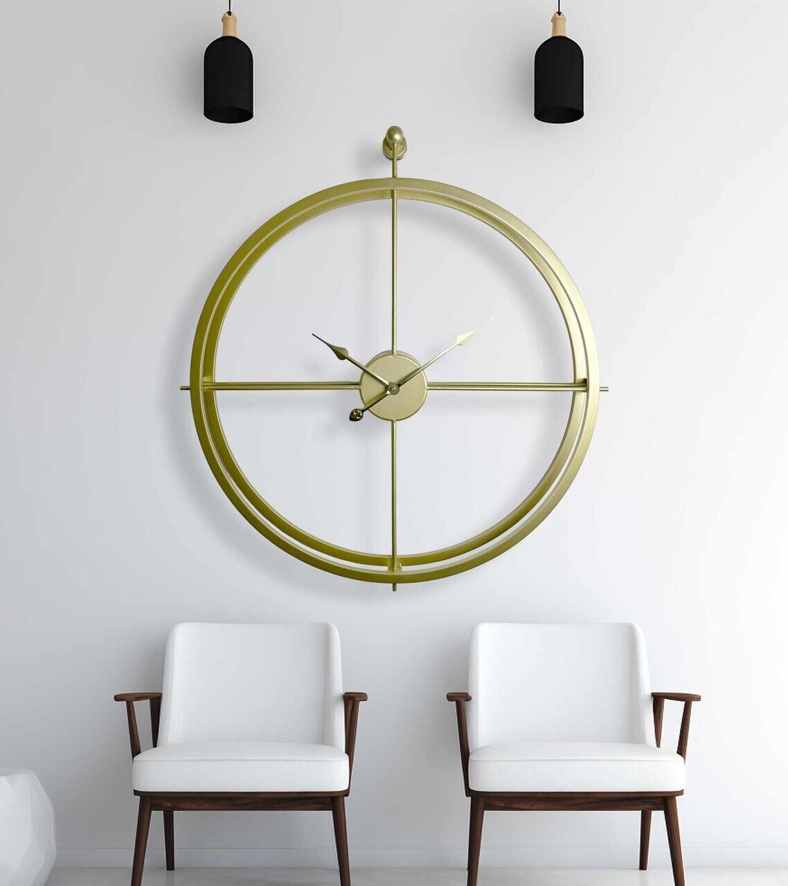 Ceas de perete, VLNT02AL, Metal, Dimensiuni: 75 x 85 cm, Multicolor — imaginea 2