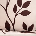Lenjerie de pat pentru o persoana Linda, Homla, 2 piese, 140x200 cm, microfibra din poliester, crem/maro
