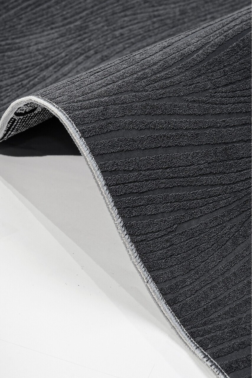 Covor, CLR-LİORA-KOYU-GRİ-05, 80x300 cm, Poliester, Gri — imaginea 2